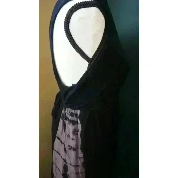 Liz Lange Maternity Women's Sleeveless Maxi Two Tone Ombre V-Neck Dress, Size L - Picture 7 of 15